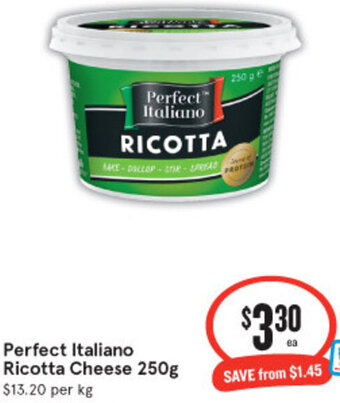 IGA Perfect Italiano Ricotta Cheese 250g offer