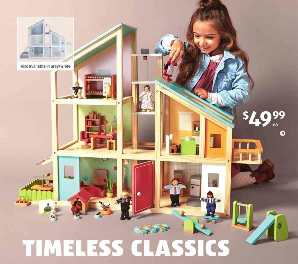 Wooden Doll's House offer at ALDI