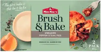 Mrs Mac’s Brush & Bake Pies 400g