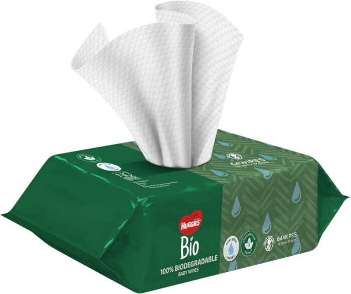 Huggies Bio Baby Wipes 64 Pack offer at Coles