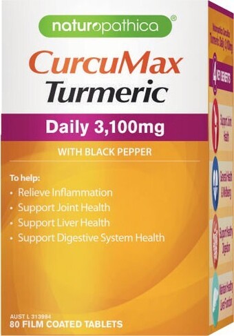 Coles Naturopathica CurcuMax Turmeric Daily 3100mg 80 Pack offer
