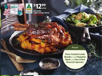 ALDI Killarnee Lamb Shanks per Kg offer