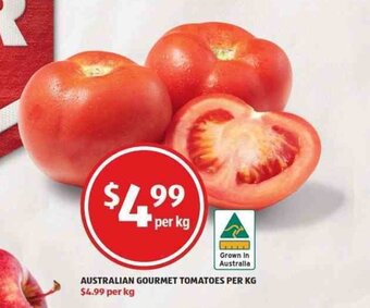 ALDI Australian Gourmet Tomatoes per Kg offer
