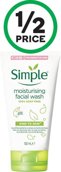Woolworths Simple Cleanser Foaming Wash 150ml offer