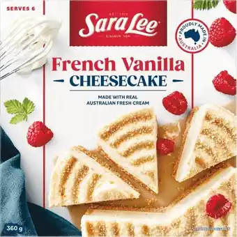 Woolworths Sara Lee Cheesecakes 360-410g – From the Freezer offer
