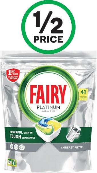 Woolworths Fairy Platinum Dishwashing Tablets Pk 41 offer