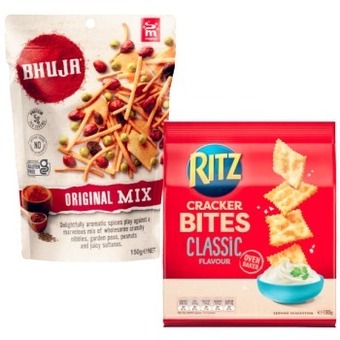 Coles Majans Bhuja Mix 140g-180g or Ritz Cracker Bites 180g offer