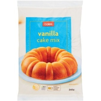 Coles Coles Cake Mix Vanilla 340g offer