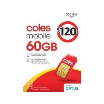 Coles Coles Mobile $120 SIM offer