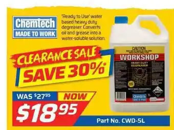 Chemtech - Waterbased Heavy duty degreaser