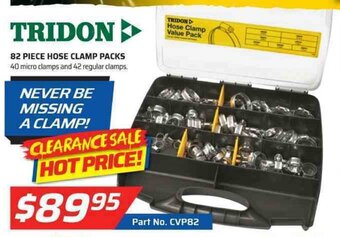 Auto One Tridon - 82 Piece Hose Clamp Packs offer