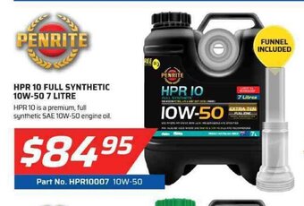 Auto One Penrite - HPR 10 Full Synthetic 10W-50 7 Litre offer