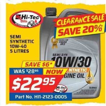 Hi-Tec - Semi Synthetic 10W-40 5 Litres