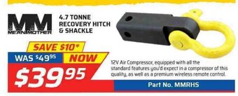 Auto One Mean Mother 4.7 Tonne Recovery Hitch & Shackle offer