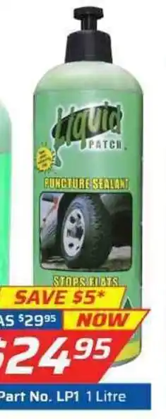 Auto One Liquid Patch - Puncture Sealant 1Litre offer