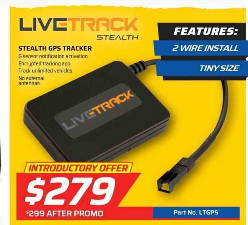 LiveTrack Stealth GPS Tracker offer at Auto One