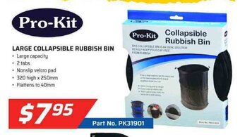 Pro-Kit - Large Collapsible Rubbish Bin