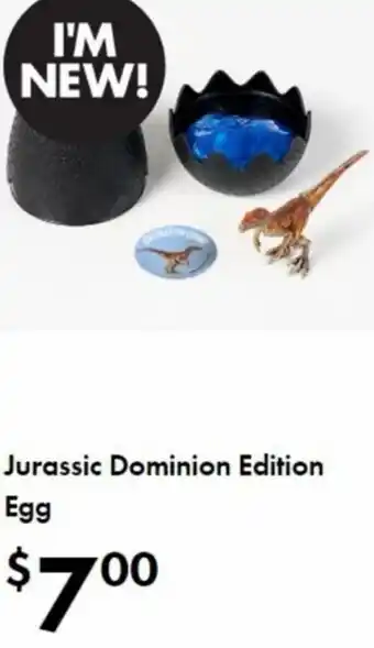 The Reject Shop Jurassic Dominion Edition Egg offer