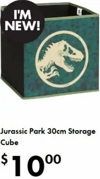 The Reject Shop Jurassic Park 30cm Storage Cube offer