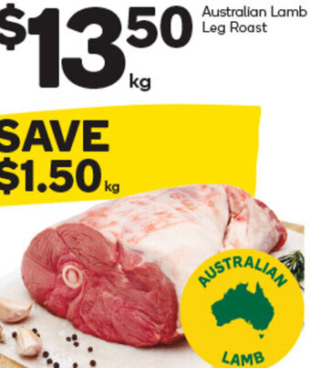 Woolworths Australian Lamb Leg Roast offer