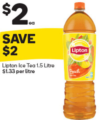 Woolworths Lipton Ice Tea 1.5 Litre offer
