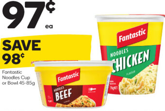 Fantastic Noodles Cup or Bowl 45-85g