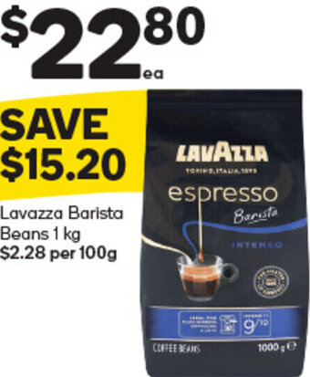 Woolworths Lavazza Barista Beans 1 kg offer
