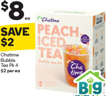 Woolworths Chatime Bubble Tea Pk 4 offer