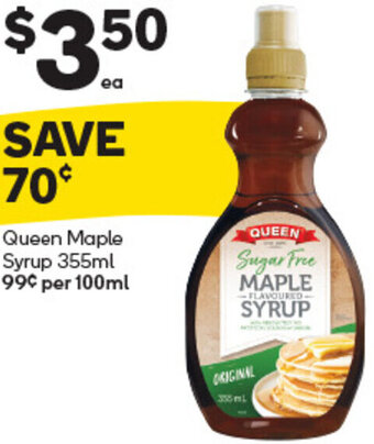 Queen Maple Syrup 355ml