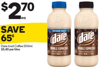 Woolworths Dare Iced Coffee 500ml offer
