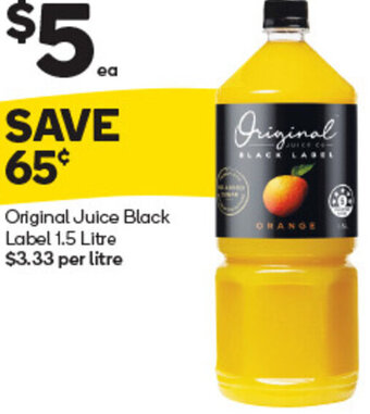 Woolworths Original Juice Black Label 1.5 Litre offer