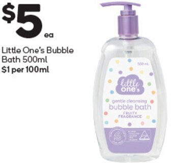 Woolworths Little One's Bubble Bath 500ml offer