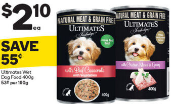 Woolworths Ultimates Wet Dog Food 400g offer