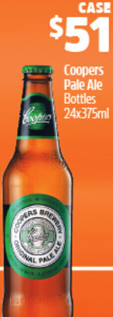 Woolworths Coopers Pale Ale Bottles 24x375ml offer