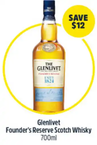 Glenlivet Founder's Reserve Scotch Whisky 700ml