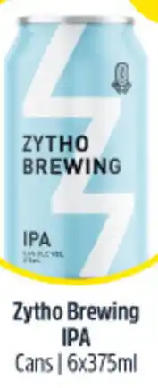 Woolworths Zytho Brewing IPA 6x375ml offer