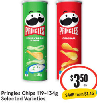 IGA Pringles Chips 119-134g Selected Varieties offer