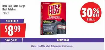 Wizard Pharmacy Back Pain Extra-large Heat Patches Deep Heat offer