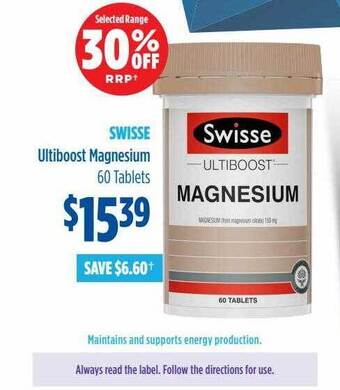 Wizard Pharmacy Swisse Ultiboost Magnesium offer