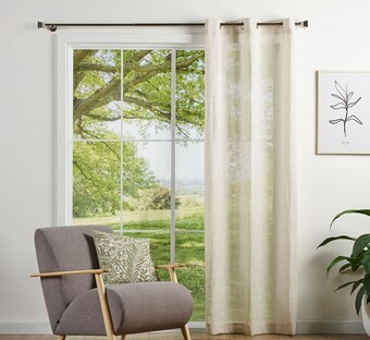 Brampton House Rhodes Sheer Eyelet Curtain