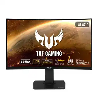 JB Hi-Fi ASUS VG32VQ 32" 2K 144Hz VA Curved HDR Gaming Monitor offer