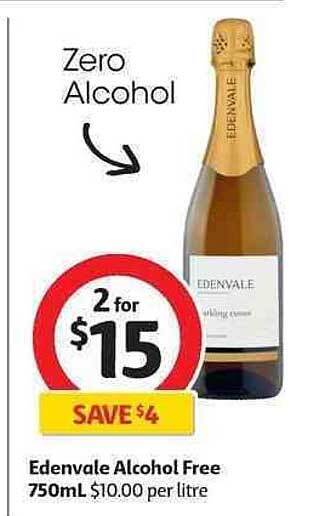 Coles Edenvale Alcohol Free 750ml offer