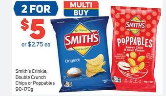 Foodland Smith's Crinkle, Double Crunch Chips Or Poppables offer
