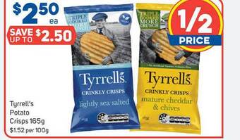 Foodland Tyrrell's Potato Crisps offer