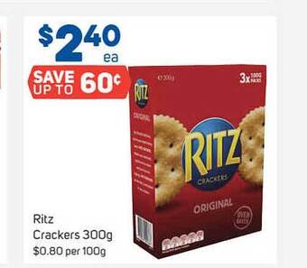 Foodland Ritz Crackers offer
