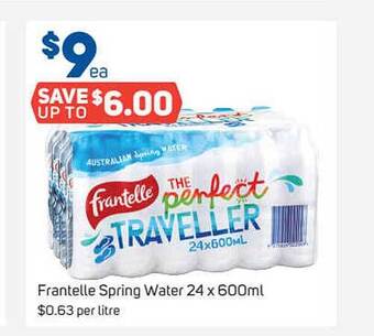 Foodland Frantelle Spring Water offer