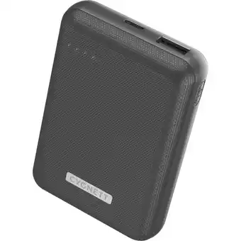 Cygnett ChargeUp Reserve 18W 10K PD Fast Charge Compact Portable Power Bank (Black)