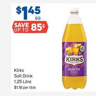 Foodland Kirks Soft Drink offer
