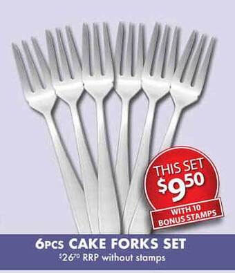 Foodland 6pcs Cake Forks Set offer