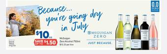 Foodland Mcguigan Zero Alcohol 750 Ml offer
